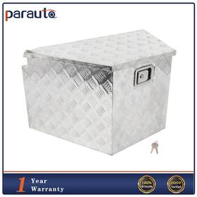 Pa17601ra754n Parautostore 33 Inch X19 X18 Silver Aluminum Trailer Storage Tongue Tool Box Pickup Truck Bed