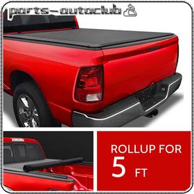 Pac152317part Parts-autoclub 5ft Tonneau Cover Soft Roll-up For 2020 2021 2022 2023 Jeep Gladiator Jt