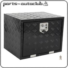 Pac183176part Parts-autoclub Aluminum Storage Tool Box 24 Inch X18 With 2x Chain For Truck Garage Home Office