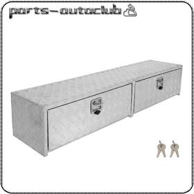 Pac183186part Parts-autoclub Aluminum Storage Tool Box 72 Inch X13 X16 With 4x Chain 2x Lock For Truck / Garage/ Rv