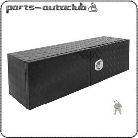 Pac183207part Parts-autoclub 60 Inch X18 Aluminum Storage Tool Box With 2x Chain And Dovetail Lock For Truck Rv