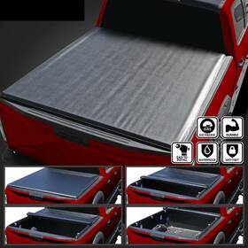 Pmt16663077m Partsmarket2018 For 02 03-19 Dodge Ram 1500 8ft Truck Bed Roll-up Soft Tonneau Cover