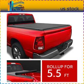 Ps15405ma185et Partsmarket2018 5.5ft Soft Roll Up Tonneau Cover For 2022-24 Toyota Tundra Excl. Trail Edition