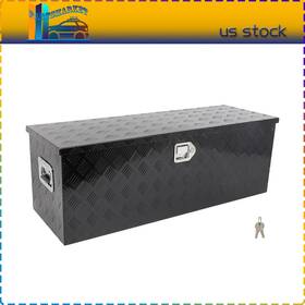Ps18335ma163te Partsmarket2018 Aluminum 44 Inch X 15 X15 Storage Tool Box With 2x Chain Fits Truck Garage Home Office