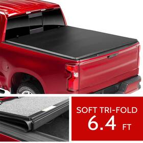 Pt1523121am Partsmarket2018 Soft Tri-fol Tonneau Cover 6.4ft For 2009-18 Ram 2019-23 Heavy Duty 2019 Classic
