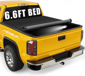 Px-9ebc1394-us Pensun Soft Roll Up Truck Bed Cover Waterproof For 19-25 Chevy Silverado 6ft6 Inch