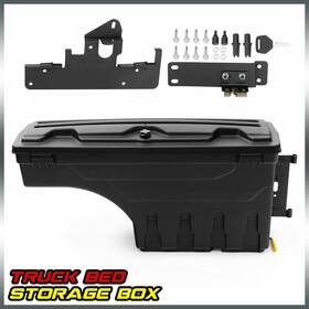 Tran152354 Pit66 Fit For 05-20 Toyota Tacoma Right Side Black Truck Bed Storage Box Toolbox
