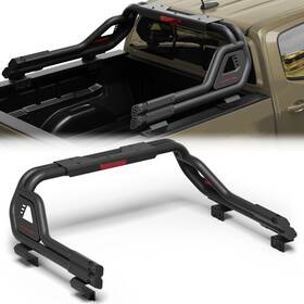 Pofenze Bt-2022611-eb Roll Sport Chase Rack Bed Bar For Chevy Silverado 1500 /sierra 2007-2025