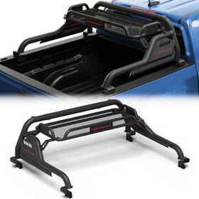 Bt-2022615 Pofenze Adjustable Truck Bed Chase Rack Roll Bar With Basket For 2005-25 Toyota Tacoma