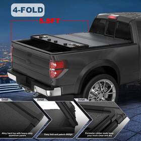 30501m4220102d Polemotor 5.8ft Bed Size Tonneau Cover For 14-18 Chevy Silverado Gmc Sierra 4 Fold Style