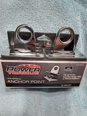 9423800 Power Torque Universal Anchor Point - Pack Of 2 Rust Resistant Chrome