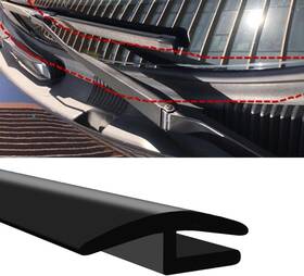 Pvotawp-mfth01 Pvotawp 1.7m/ 5.6ft Windshield Cowl Rubber Seal Strip H-shape Black Molding