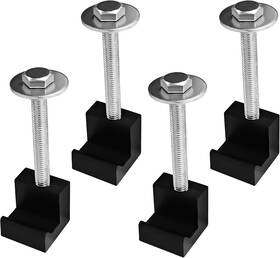 Qboonpt-kcazjc01 Qboonpt 4pcs Truck Tool Box Mounting Kit Comes With Fastening Nuts Black