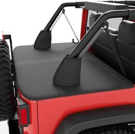 A2701-09901 Qmparts Tonneau Cover For Wrangler Jk Unlimited 4 Door Cargo Trunk Tailgate