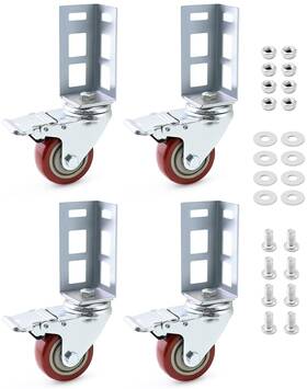 Wd10032 Qwork Storage Rack Caster Wheels 4 Pack 3 Inch Heavy Duty 500 8x10/16x20