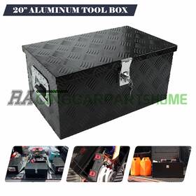 R821276 Racingcarpartshome 20 Inch X12 X10 Heavy Duty Truck Bed 5 Bar Tool Box Storage With Lock And Key Black