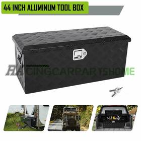 R821628 Racingcarpartshome 32 Inch Aluminum Stripes Plated Tool Box Pick Up Truck Bed Rv Trailer Storage With Key