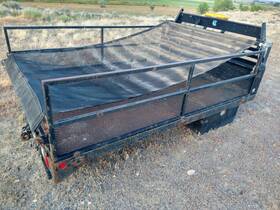 Dkd-11dw-se Reading Truck Beds Cab And Chassis Dually Flatbed Sides Tarp Gooseneck 34 Inch Rails 11ft X 92