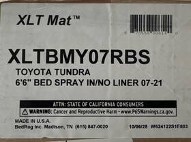 Xltbmy07rbs Realtruck Bedrug Xlt Truck Bed Liner Mat Fits 2007-2021 Toyota Tundra 6ft7 Inch