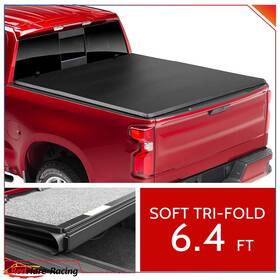 R15224ed312hare Redhare Soft Tri-fol Tonneau Cover For 2009-18 Ram 2019-23 Heavy Duty 2019 Classic 6.4ft