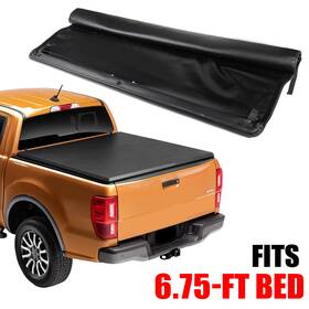 R15416ed183hare Redhare 6.75ft Soft Roll Up Tonneau Cover For Ford F-250/350/450 Super Duty 2017-2023