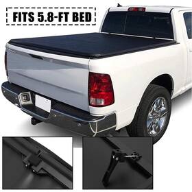 R16710ed787hare Redhare Tonneau Cover Soft Tri-fold 5.8ft For Dodge Ram 1500 2500 3500 Vinyl Bed 09-21