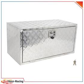 R18324ed179hare Redhare Aluminum Storage Tool Box With 2x Chain 36 Inch X 18 X18 For Truck Garage Home Office