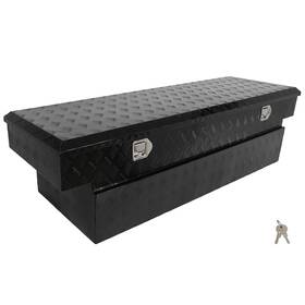 R18384ed183hare Redhare 69 Inch X12 X14 Black Pickup Truck Trunk Bed Tool Box Trailer Storage Lock Aluminum