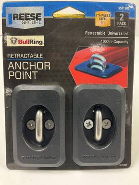 9521200 Reese 2-pack - Secure Bullring Retractable Anchor Point Set Universal 1 000 Lbs