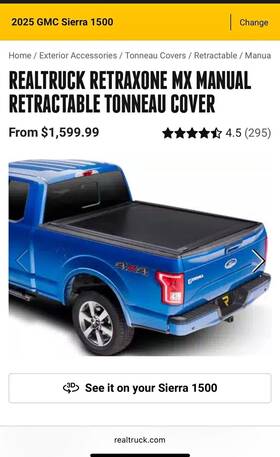 T-60488 Retrax Realtruck Retraxone Xr Retractable Truck Bed Tonneau Gmc Sierra 1500