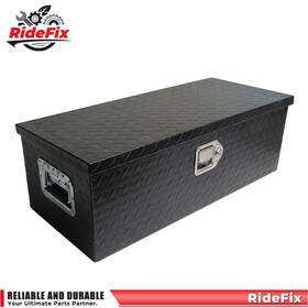 Rf4078611 Ridefix 30 Inch Aluminum Trailer Tool Box Utility Black For Pick Up Truck Rv