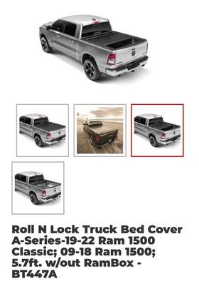 Bt447a Roll-n-lock 09-18 Ram Or 19-20 Classic With 5ft7 Inch Bed