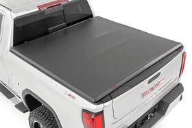 41308650 Rough Country Soft Tri-fold Bed Cover For 19-25 Chevy 1500 6ft7 -