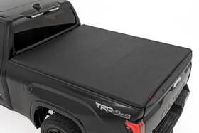 41419660a Rough Country Soft Tri-fold Bed Cover 6ft7 Inch For Toyota Tundra 2022-2025