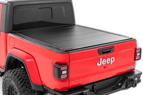 50620500 Rough Country Hard Roll Up Bed Cover For 2020-2025 Jeep Gladiator Jt -