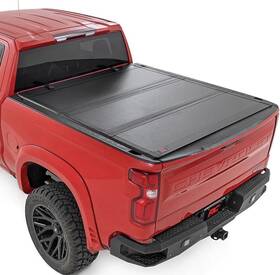 Rough Country Rc49119551 Hard Tri-fold Flip Up Bed Cover 5ft9 Inch Chevy/gmc 1500 14-18
