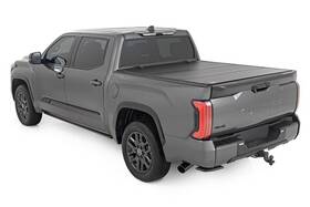 Rc49514551 Rough Country Hard Tri-fold Flip Up Bed Cover 5ft7 Inch For Toyota Tundra 22-23
