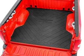 Rcm681 Rough Country Rubber Bed Mat For 2007-2021 Toyota Tundra 5ft7 Inch -