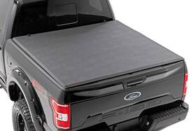 41521650a Rough Country Suspension Systems Soft Tri-fold Tonneau Cover 21-25 Ford F150 6.5ft