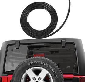 07850 Rt-tcz For Wrangler Rear Window Rubber Seal Back Sealing Strip Black