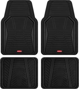 Rubbermaid 190727188508 Car Mat Full Set All-weather Heavy-duty 4 Pieces Black