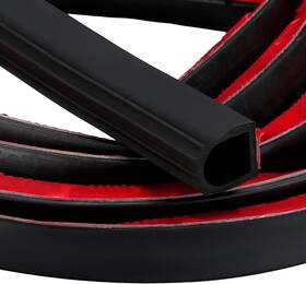 Qee-sacubee-61 Sacubee Rubber D Shape Door Seal Strip 1 Inch Rv Slide Out Self 25 Feet Black