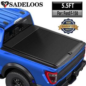 5ft5 Sadeloos 13-25 F-150 Inch Retractable Truck Bed Cover Hard Tonneau For Ford F150