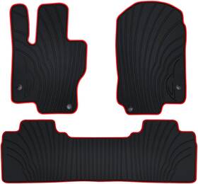 Jd-30-2-2019wb San Auto Car Floor Mats For Mercedes-benz Gle 350 2020-2025 Red Edge