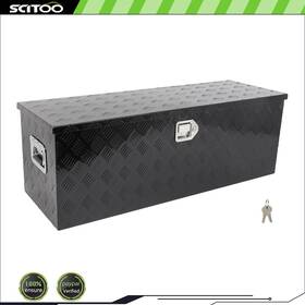 Cnb183fsd15163 Scitoo-autoparts 44 Inch 15 Multifunctional Storage Tool Box For Truck With 2x Chain Black