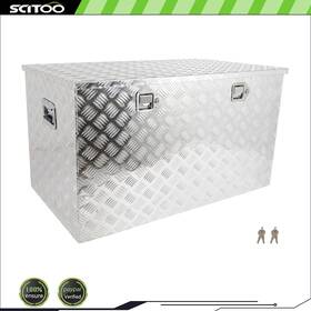 Cnb183fsd18166 Scitoo-autoparts 44 Inch 24 Multifunctional Storage Tool Box For Truck With 2x Lift Air Rod Silver