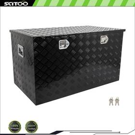 Cnb183fsd19167 Scitoo-autoparts 44 Inch 24 Multifunctional Storage Tool Box For Truck With 2x Lift Air Rod Black