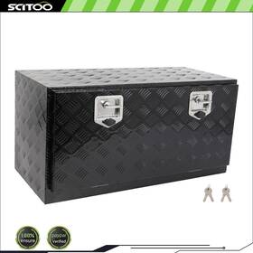 Cnb183fsd26174 Scitoo-autoparts 36 Inch X 17 X18 Multifunctional Storage Tool Box For Truck With 2x Chain Black