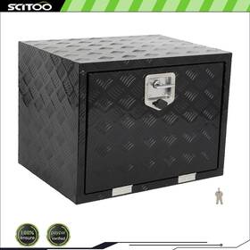Cnb183fsd28176 Scitoo-autoparts 24 Inch X18 Multifunctional Storage Tool Box For Truck With 2x Chain Black