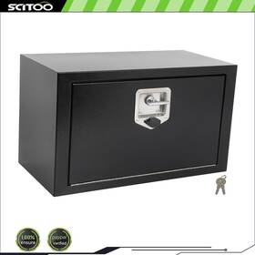 Cnb183fsd42190 Scitoo-autoparts Aluminum Storage Tool Box 24 Inch X12 X14 With 2x Chain 1x Lock For Truck Garage Home